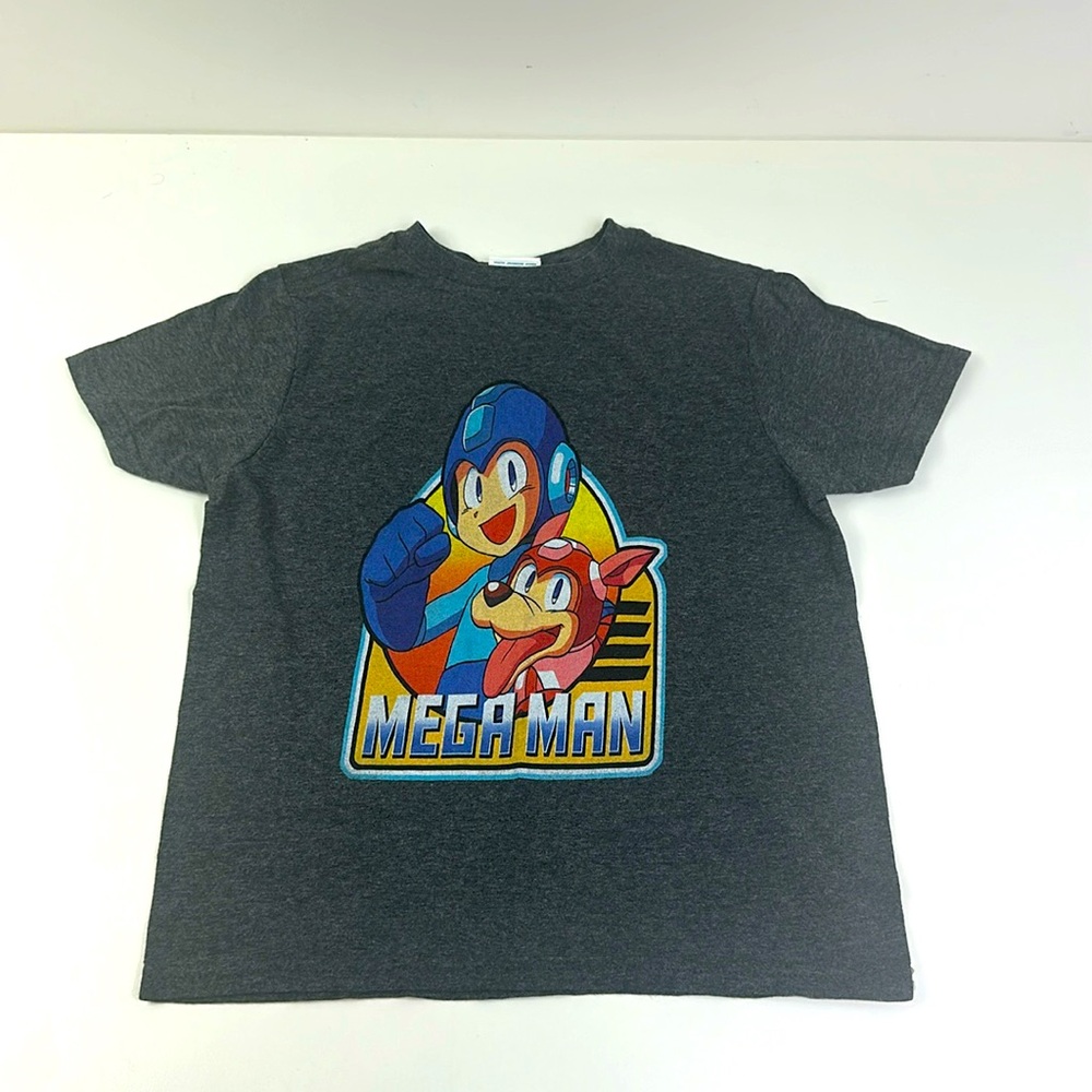 Mega Man Kids Graphic T-Shirt - Gray and Red kids size XS dog childrens show